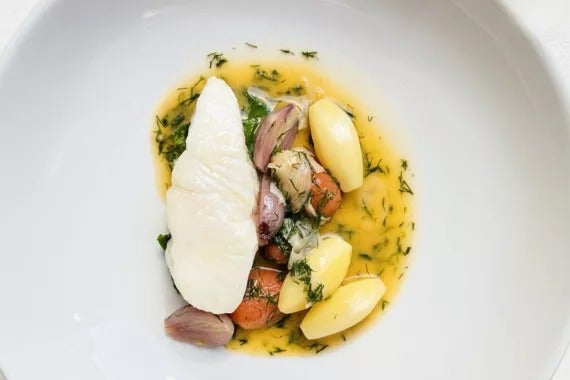 A fish dish at 20 Victoria in Toronto.