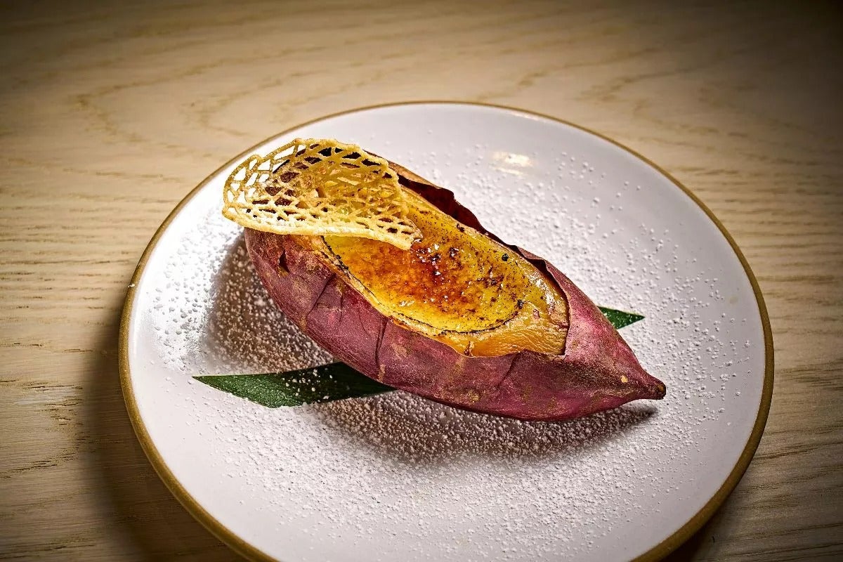 Kin Gin's roasted sweet potato crème brûlée.