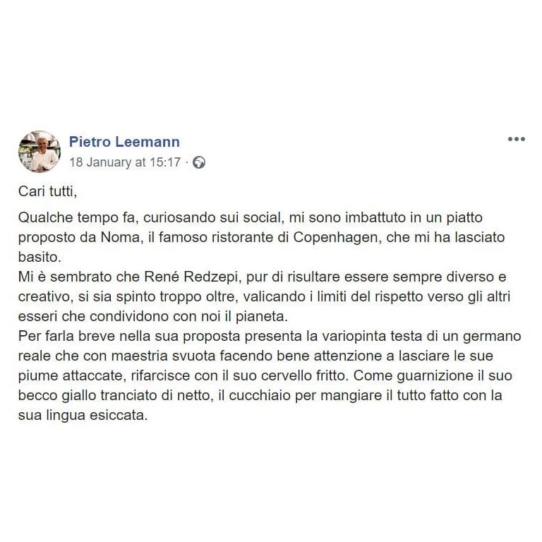 Pietro Leemann social