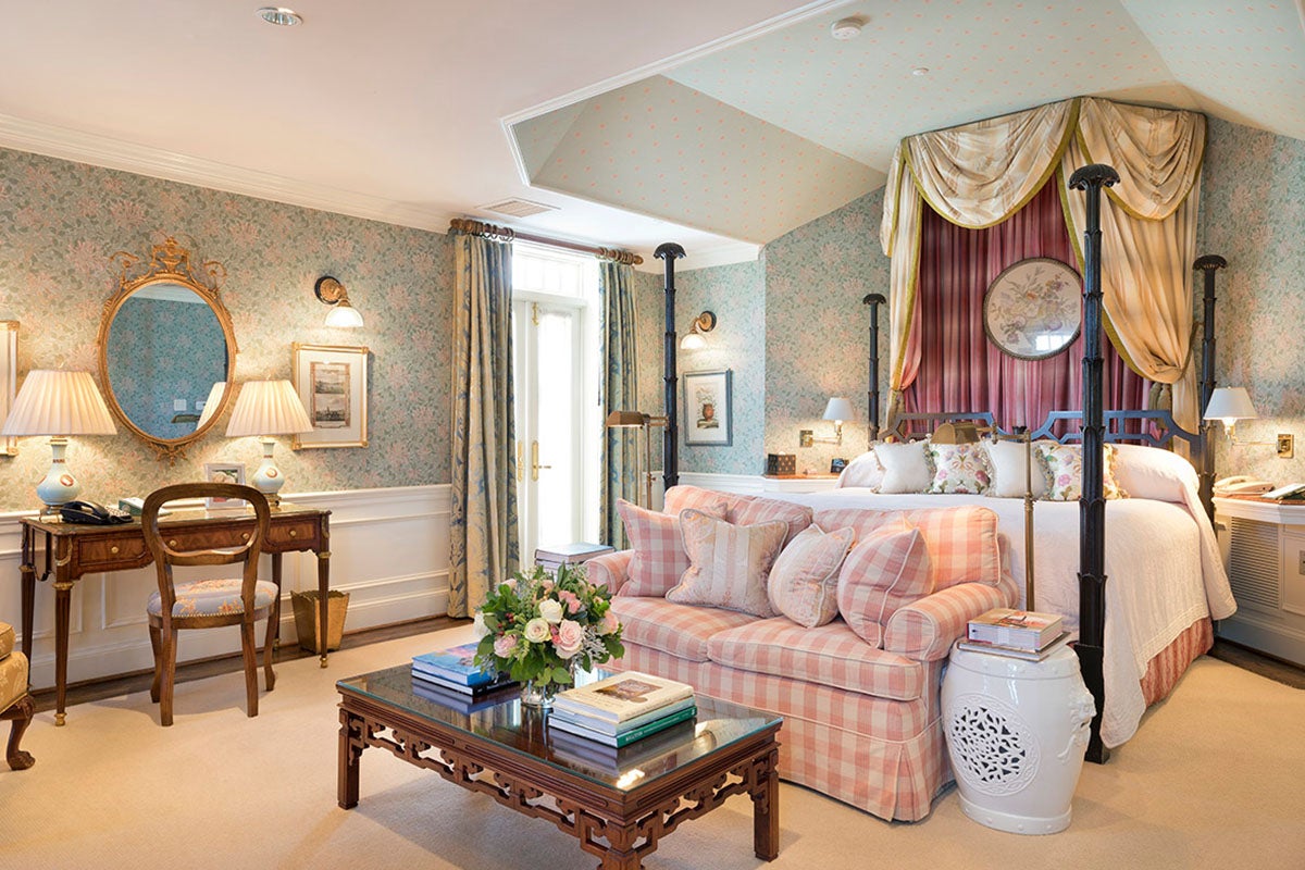 A bedroom at The Inn at Little Washington.