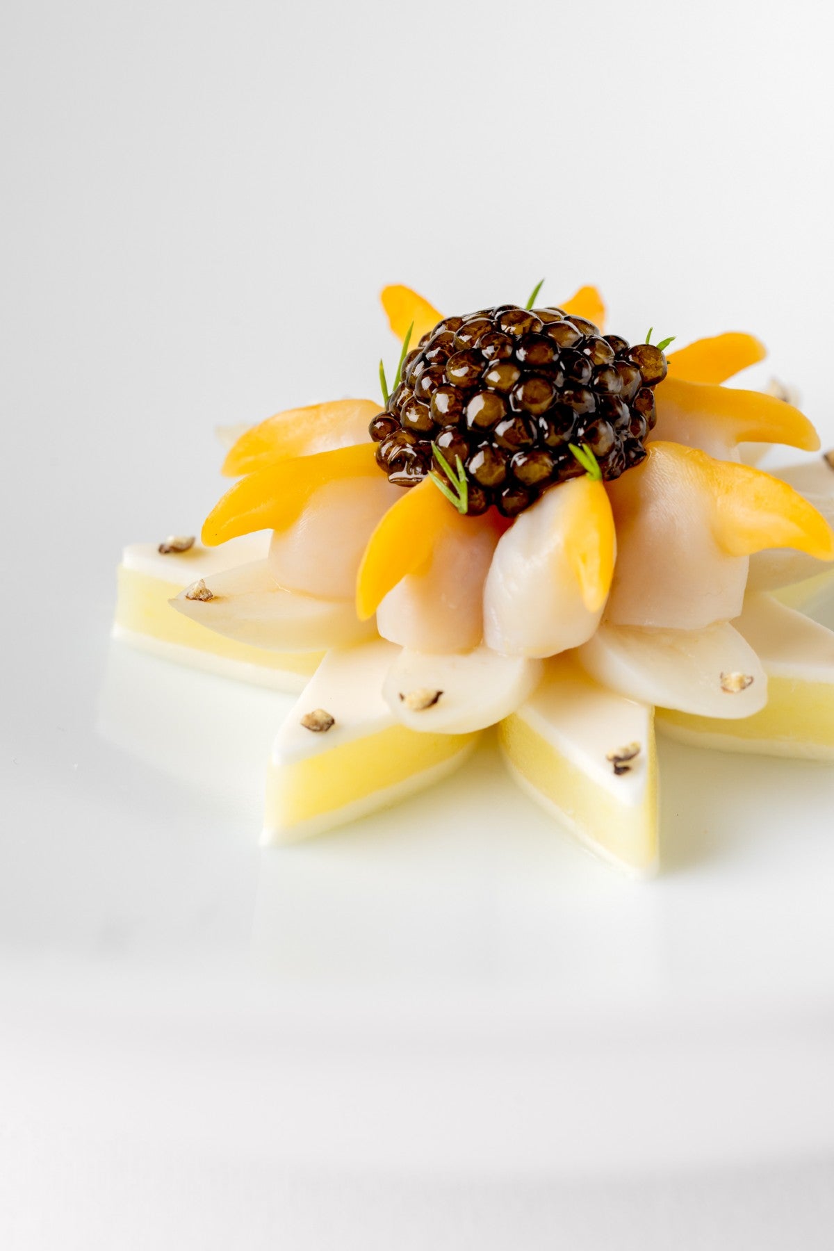 A scallop and caviar dish by chef Alex Dilling.
