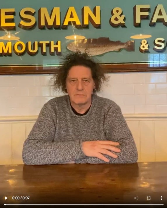 A still from Marco Pierre White's Instagram account.