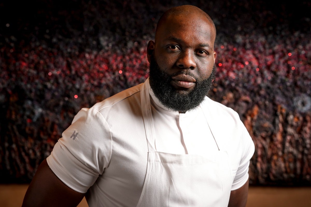 Chef Ayo Adeyemi of Akoko, one of London's best West African restaurants.
