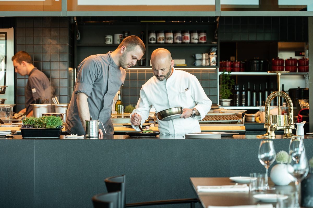 A chef in the kitchen