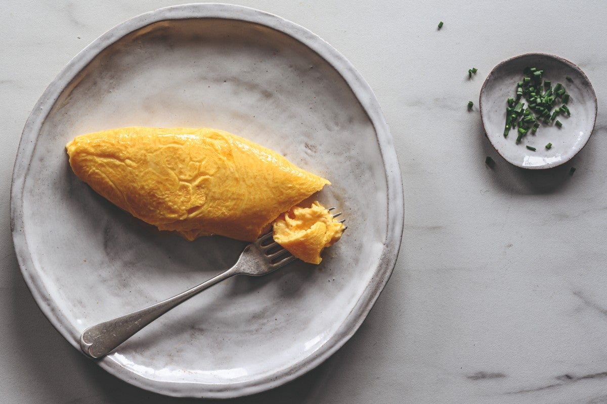 Classic omelette by Mark Moriarty.