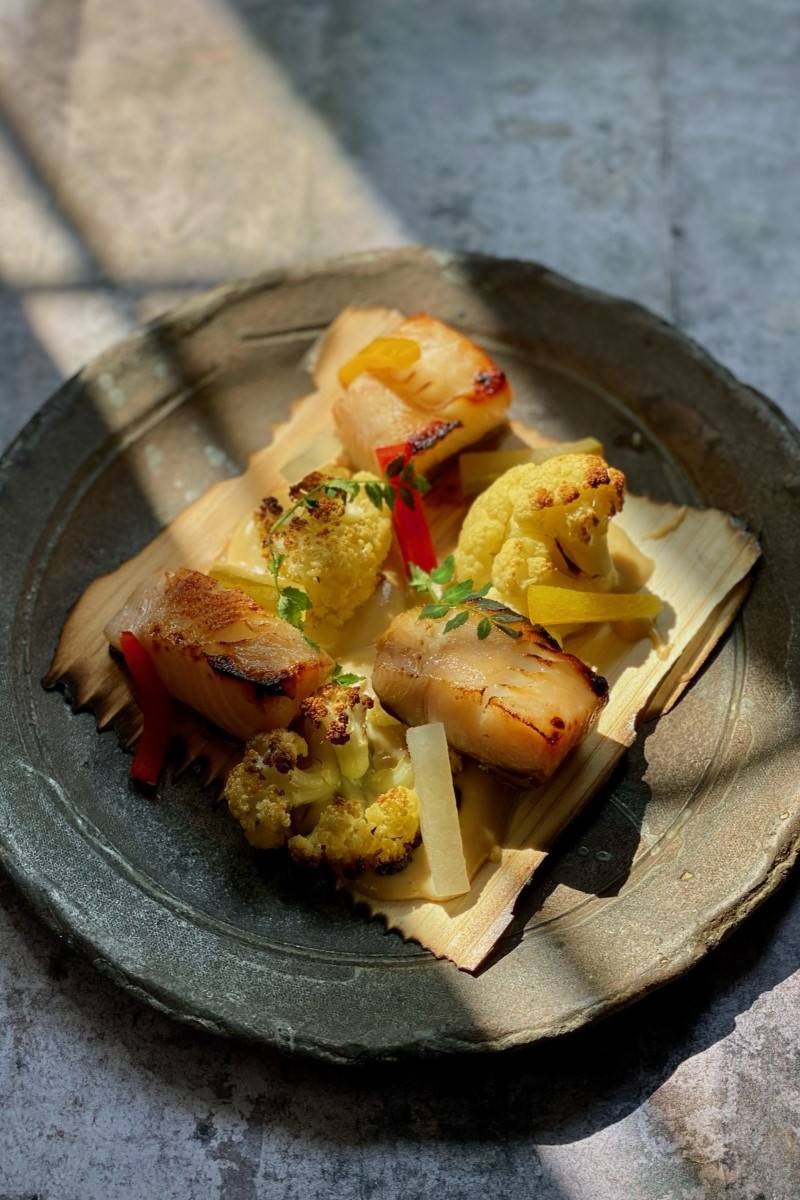 Dish by chef Masaki Sugisaki with koji.