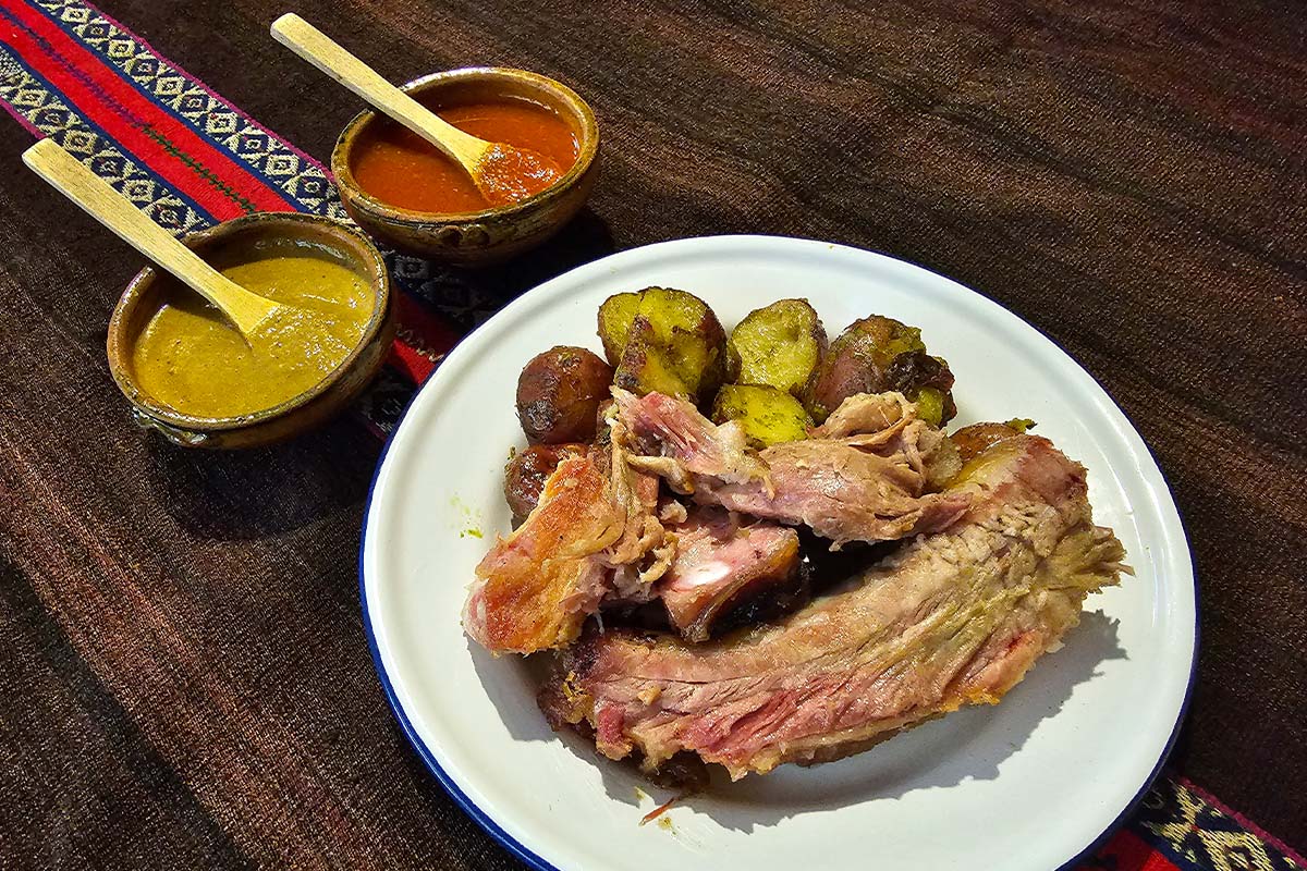 A dish at El Bestiario in La Paz.