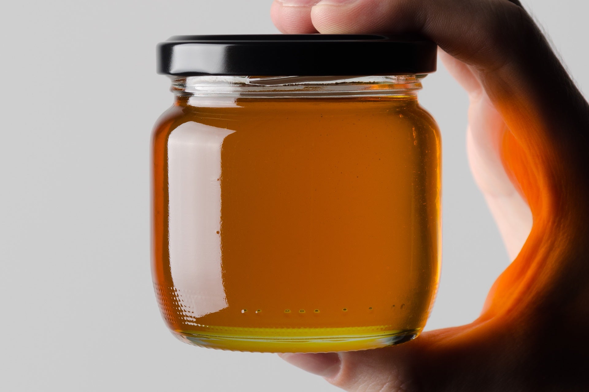 A jar of eucalyptus honey