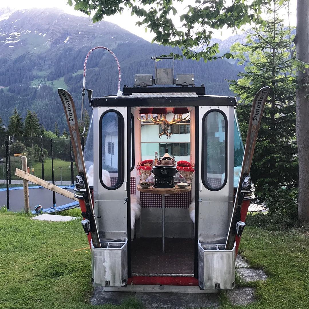 Fondue in a Gondola_Winter Dining Ideas