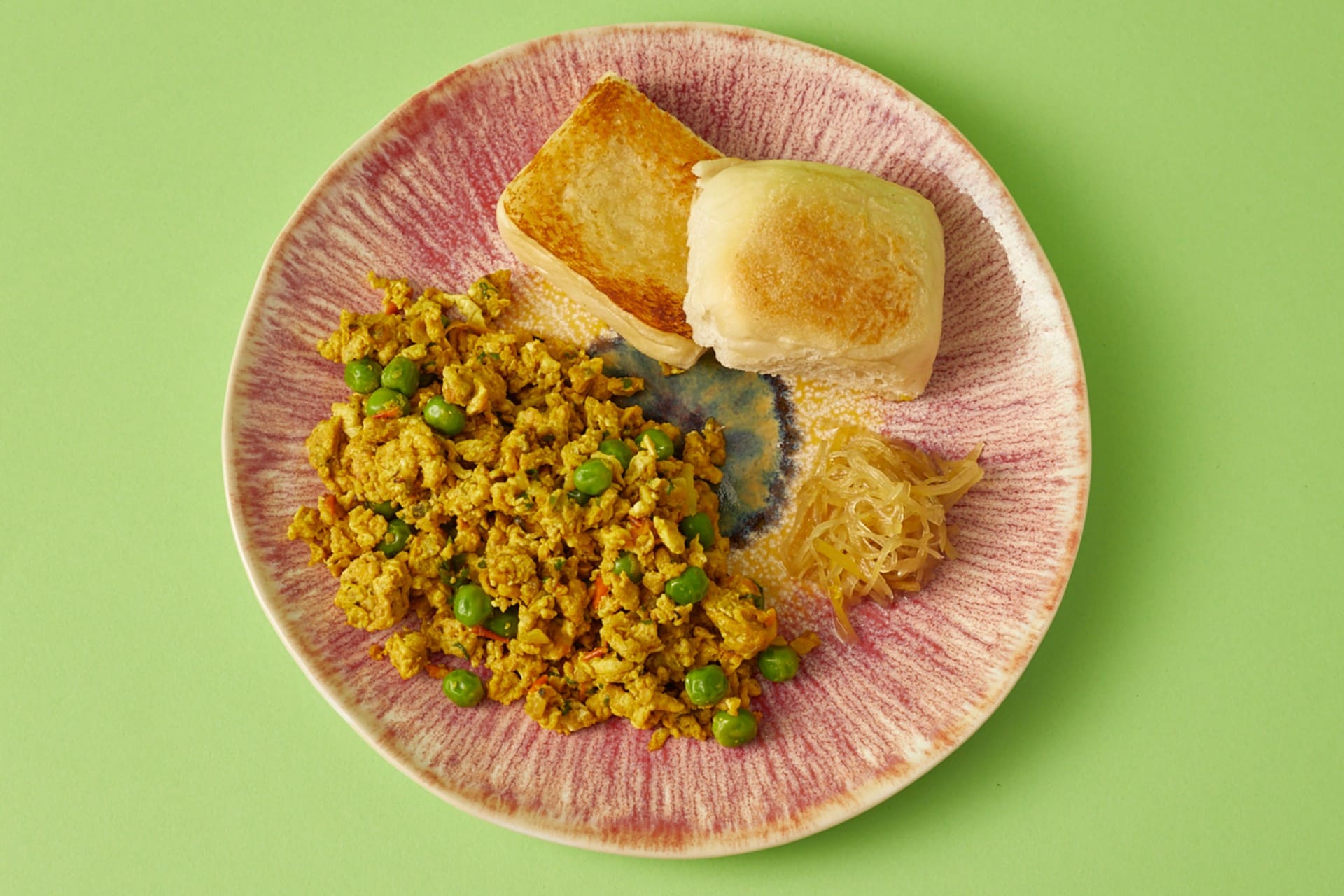Masala Egg Bhurji, Butter Pav