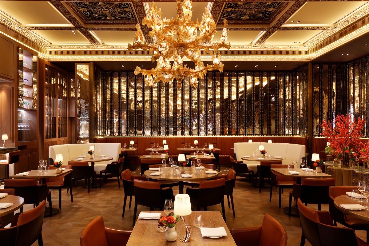 Dining room at The Grill by Tom Booton at The Dorchester.