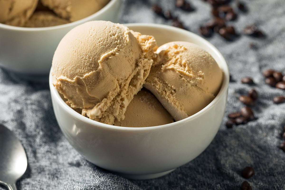 Instant coffee ice cream.
