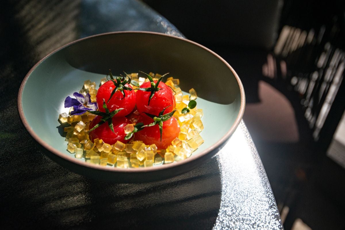 Tomatoes at Lan Xuan in Hangzhou.