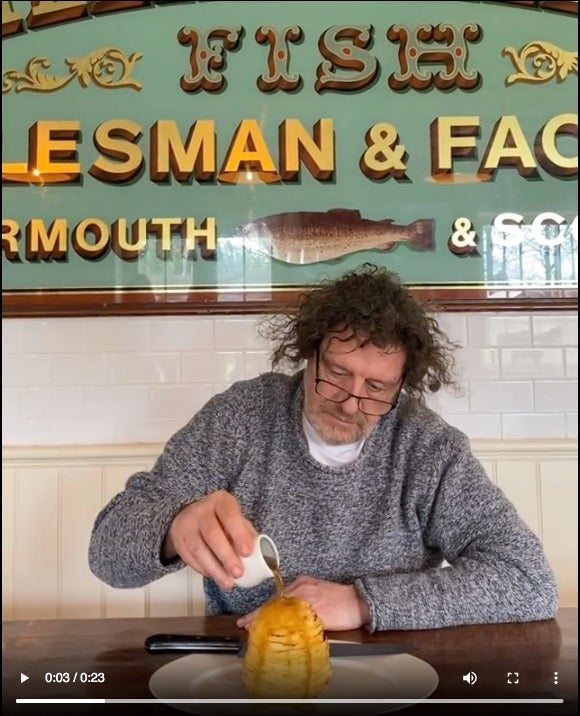 A still from Marco Pierre White's Instagram account.