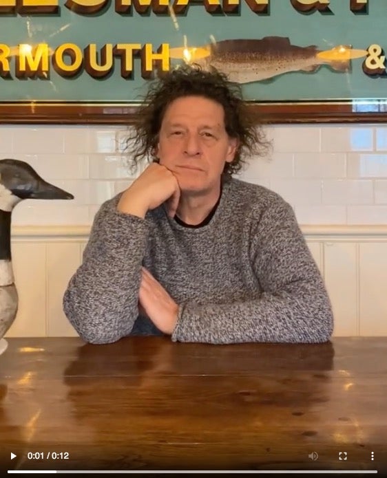 A still from Marco Pierre White's Instagram account.