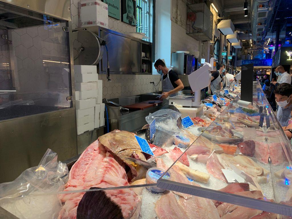 Fish at Mercato Centrale Milan