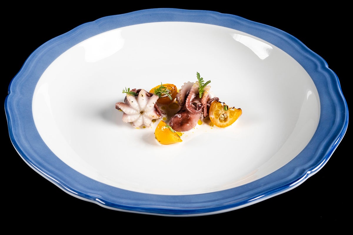 Moscardini al vapore_latte di cocco_zenzero_kumquat_Lido 84