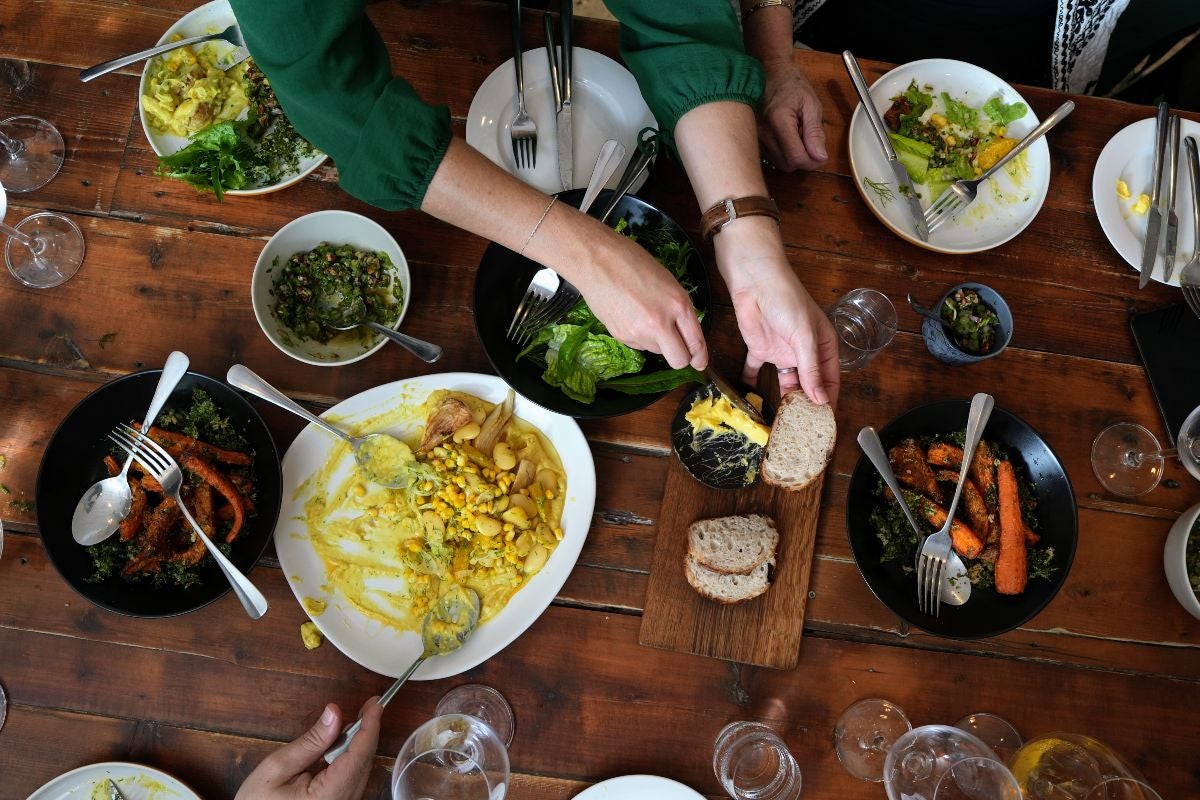 Food at Reverie Social Table.