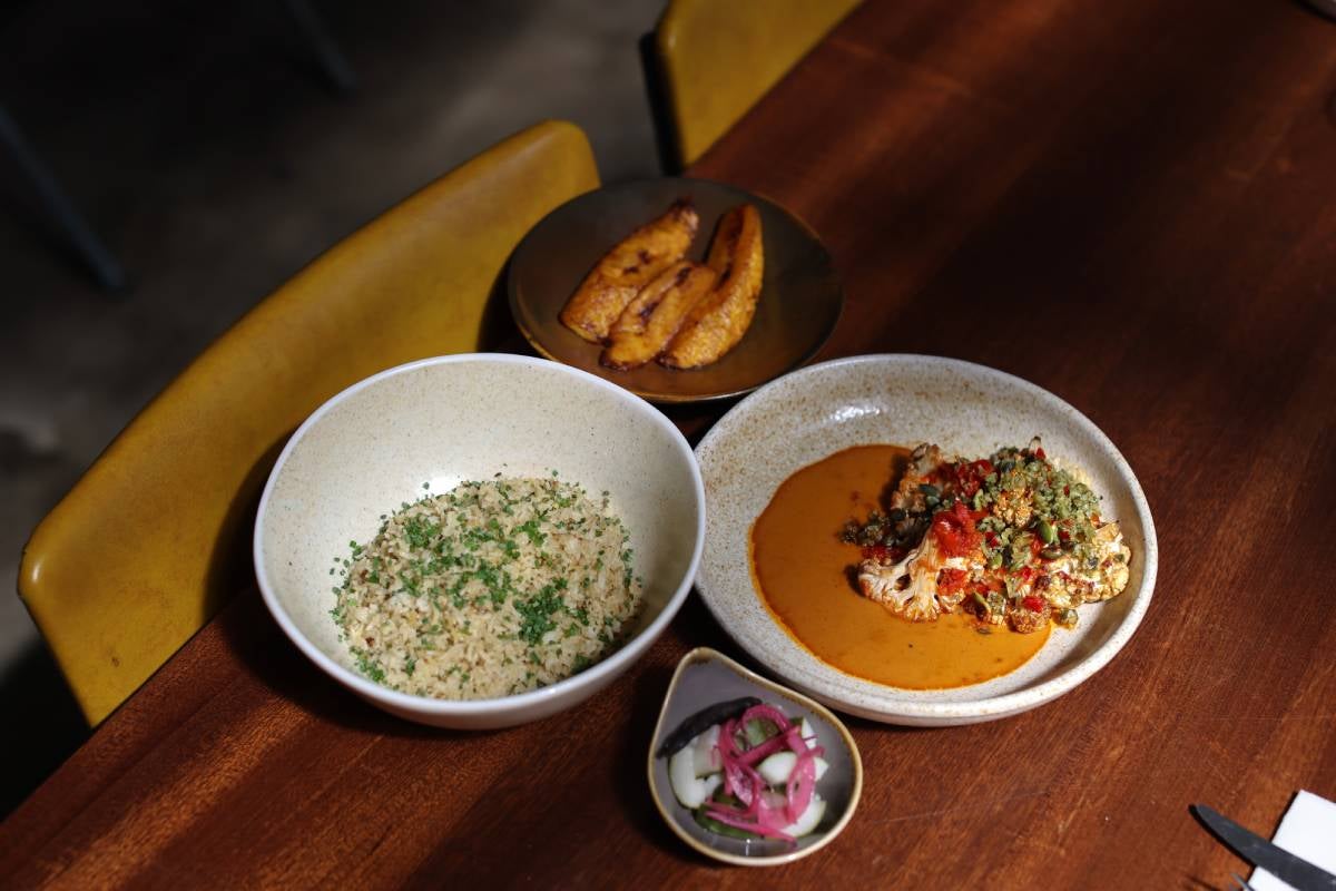 Dishes at Chishuru restaurant in London.