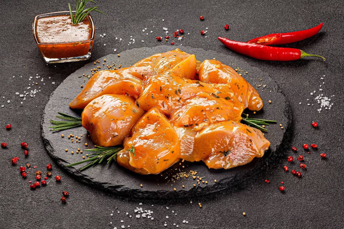 A spicy recipe for chicken marinade