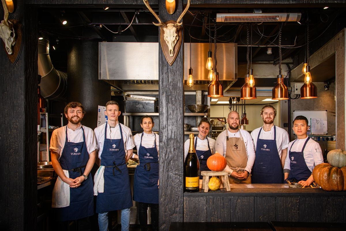 The team at Turnips Borough Market.
