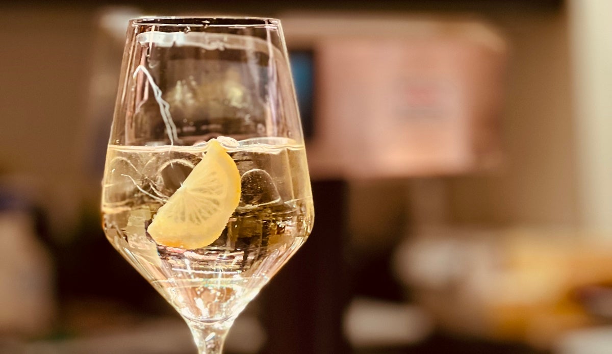 White spritz in Trieste.