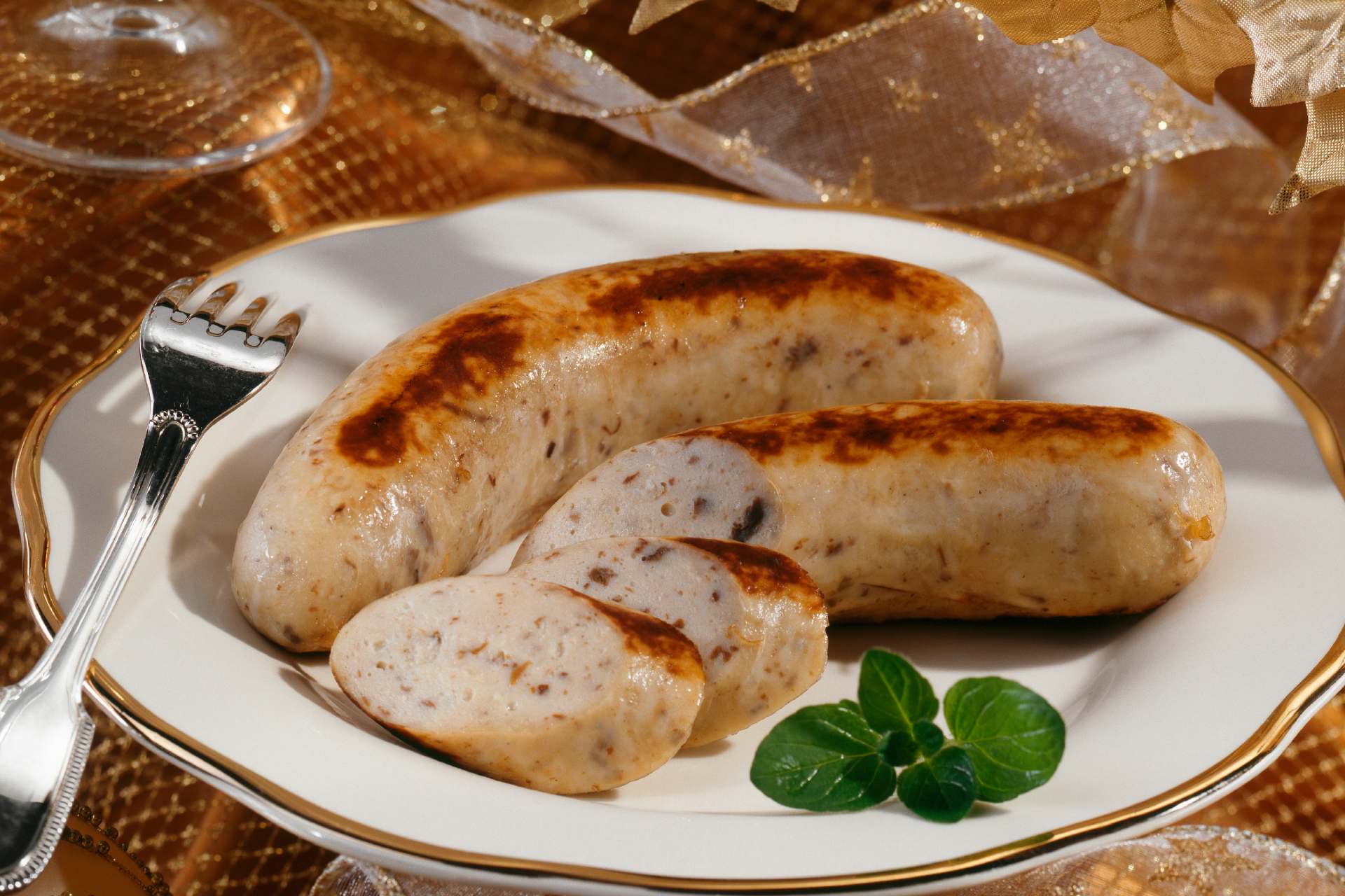 boudin sausage in a plate © StockFood _ PhotoCuisine _ Taillard, Hubert