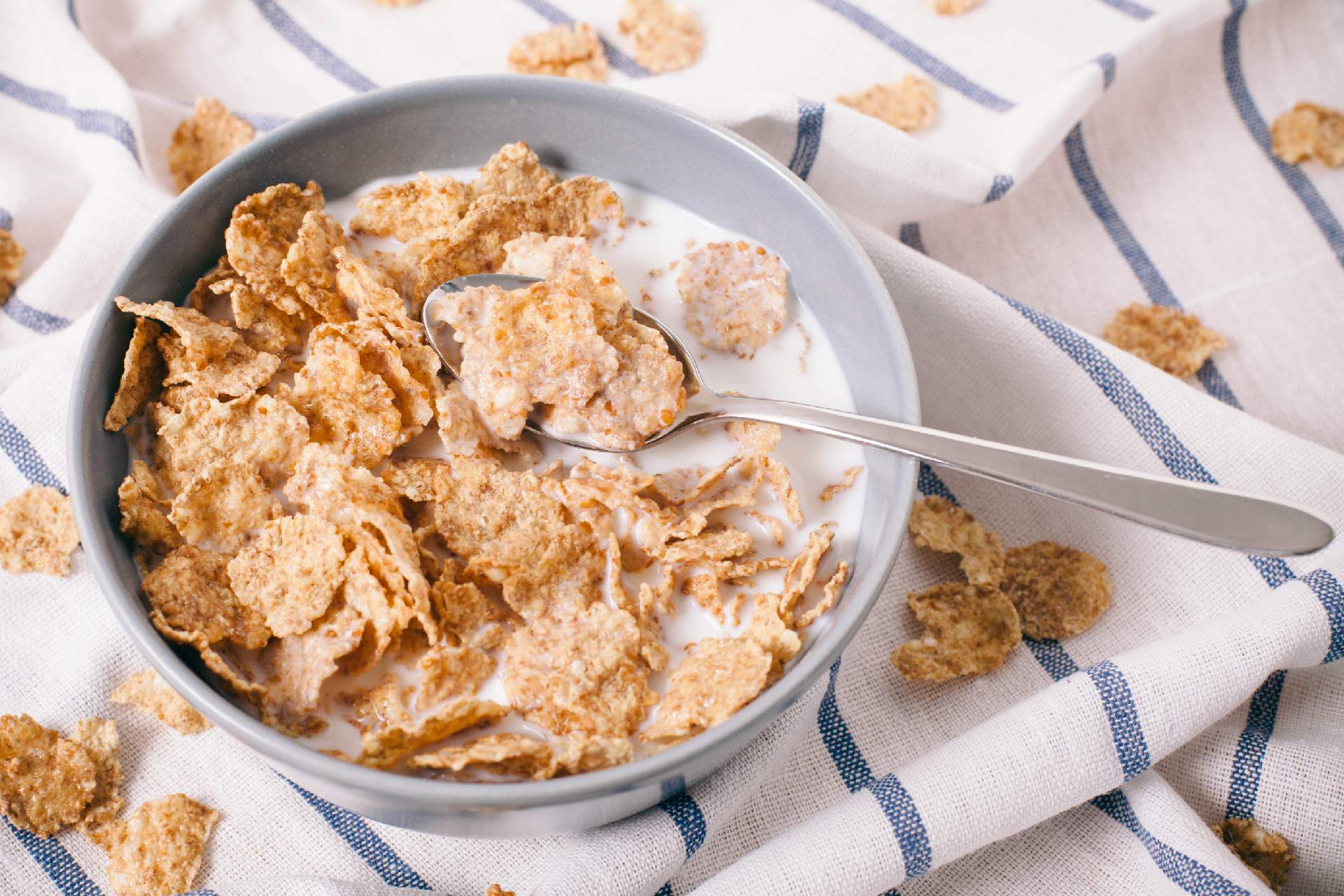 bowl of milk and cereals ©iStock