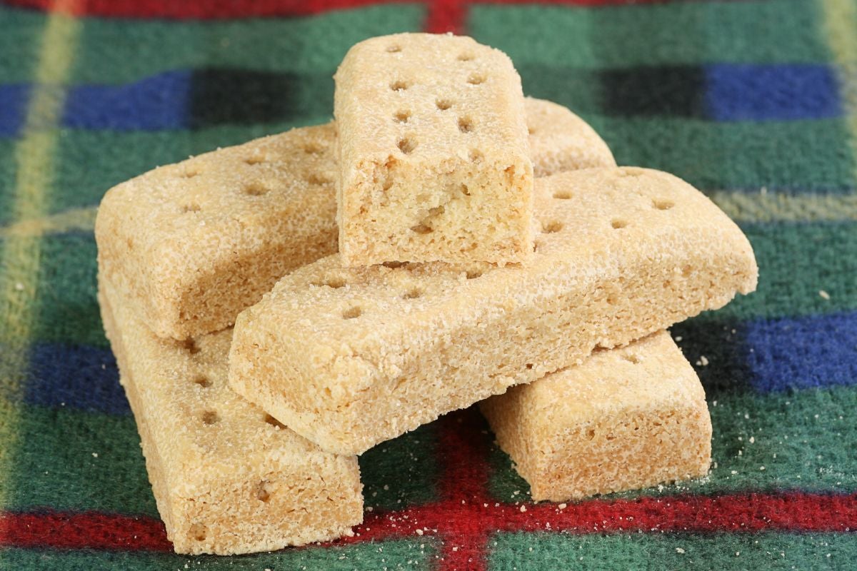 Shortbread biscuits from Scotland are given as a gift on special occasions
