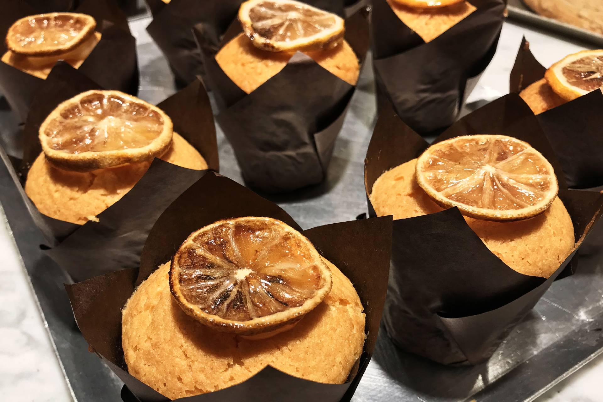 drid orange slices on cupcakes ©iStock