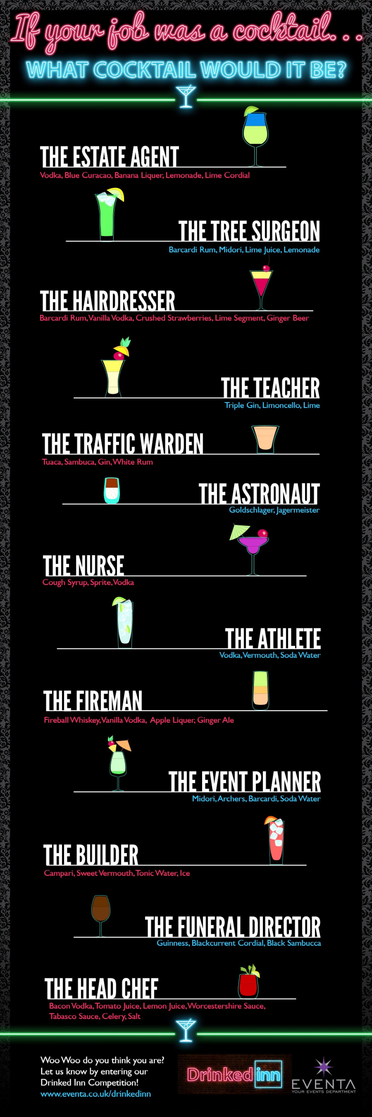 if your job was a cocktail