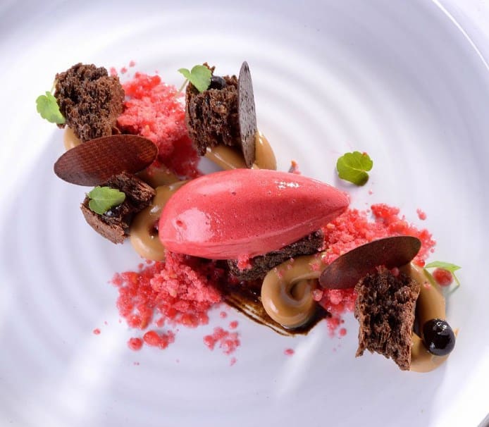 Michelin starred restaurants Barcelona_Lasarte_Cocoa dessert