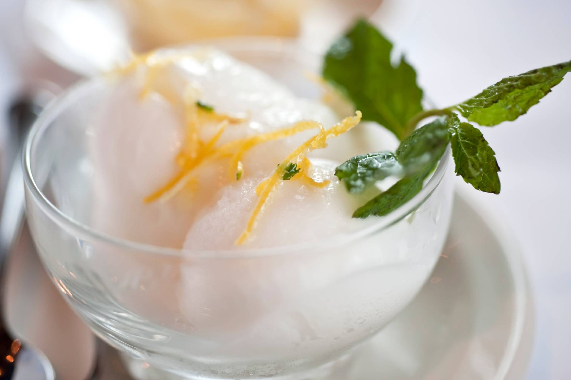 Lemon sorbet.