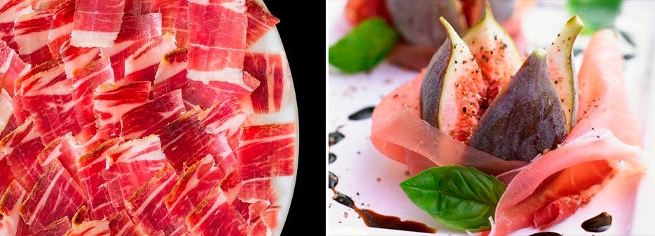 Jamon Iberico | Prosciutto di Parma with figs Jamon Iberico | Prosciutto di Parma with figs