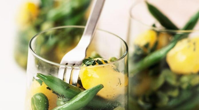Saffron Potato Green Bean Salad