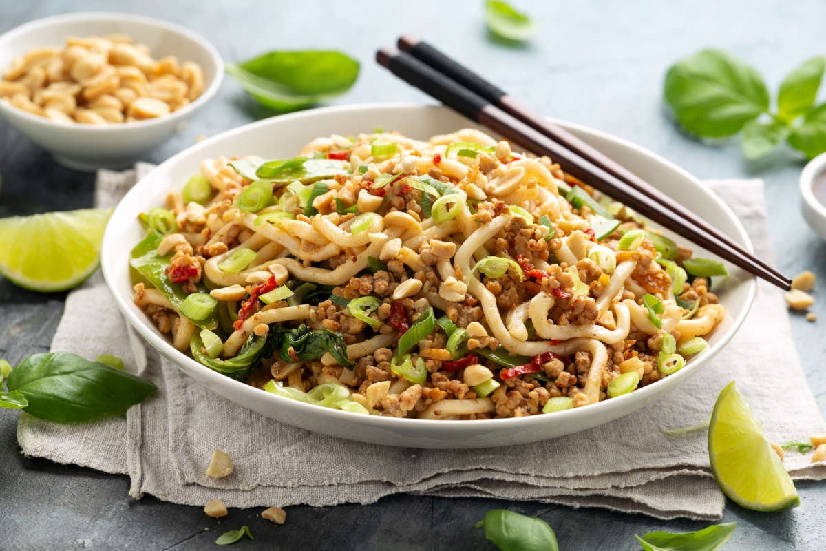 Pork mince stir fry