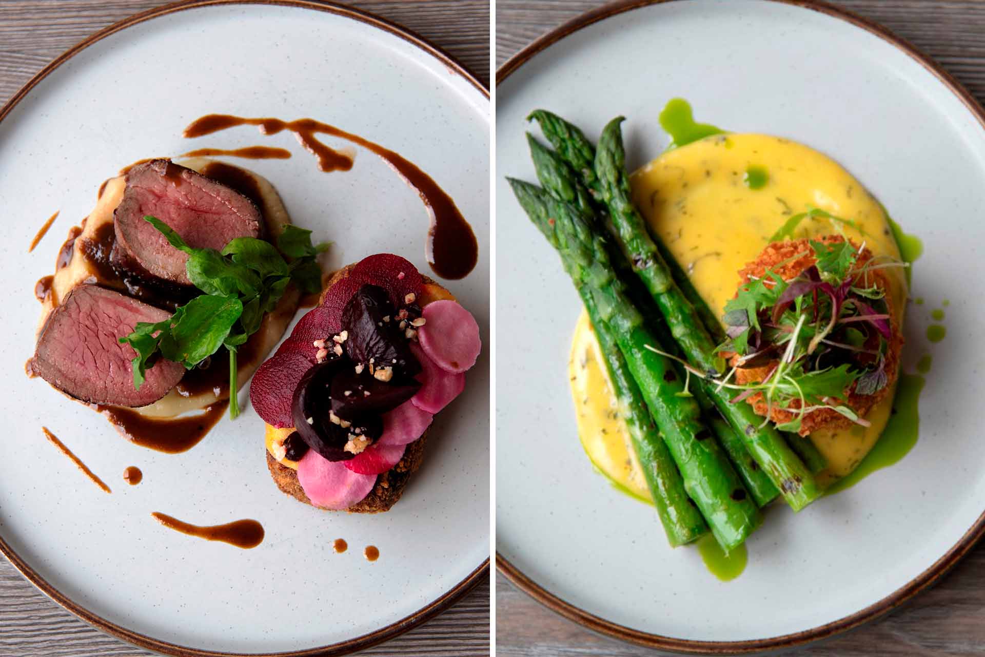 Dishes at The Terrace, Isle of Wight.