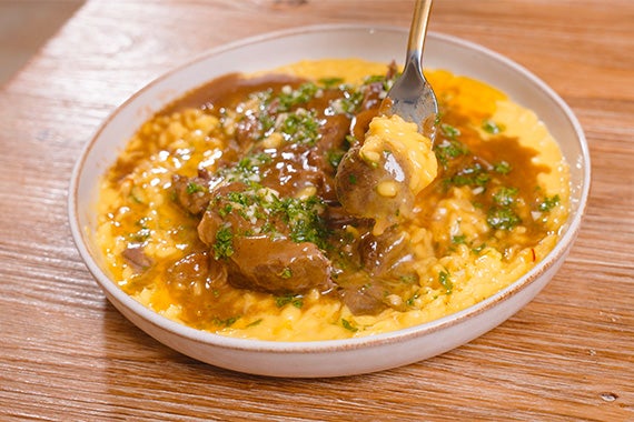 Ossobuco with Risotto Milanese Recipe