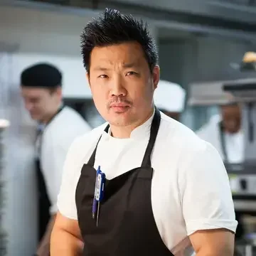 Chef Andrew Wong in the kitchen.