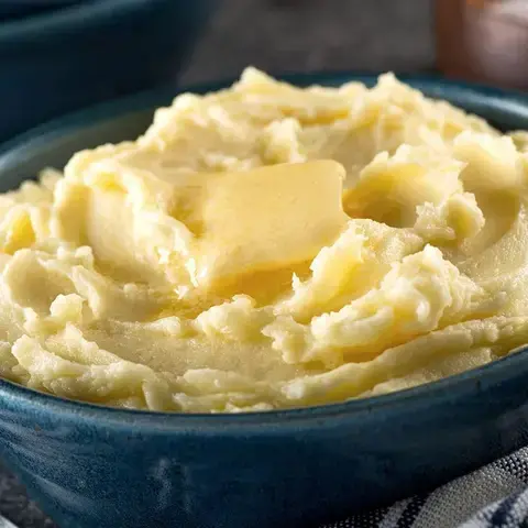 Mashed potato with butter.