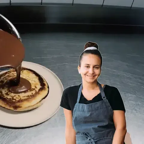 Through the eyes of the chef Hattab vegan fluffy pancake