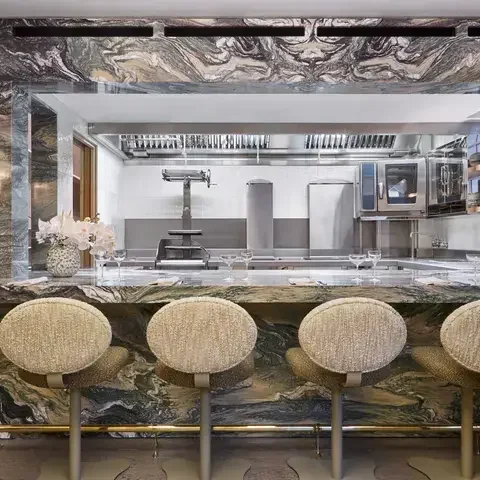 The counter at Muse in London.