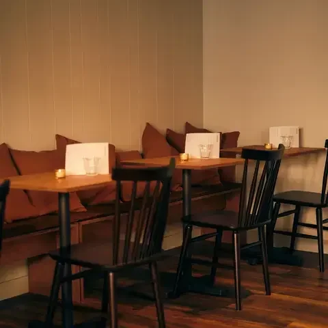 Dining room at Ardfern in Edinburgh.