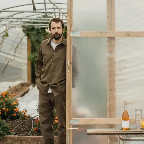 Merlin Labron-Johnson at the Osip farm.