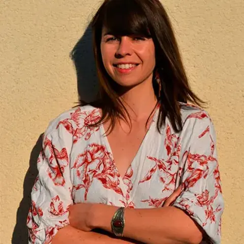 Journalist Mathilde Bourge.