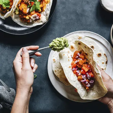 Tacos dorados from Santiago Lastra.