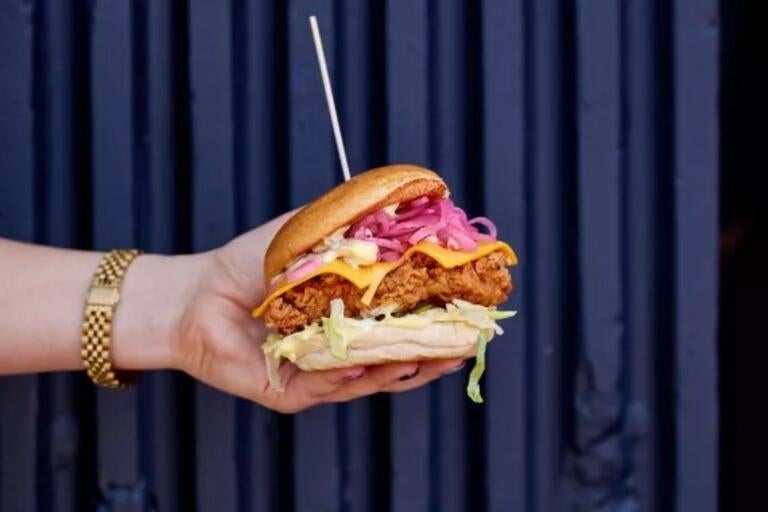 The General burger at Chick 'n' Sours in London.