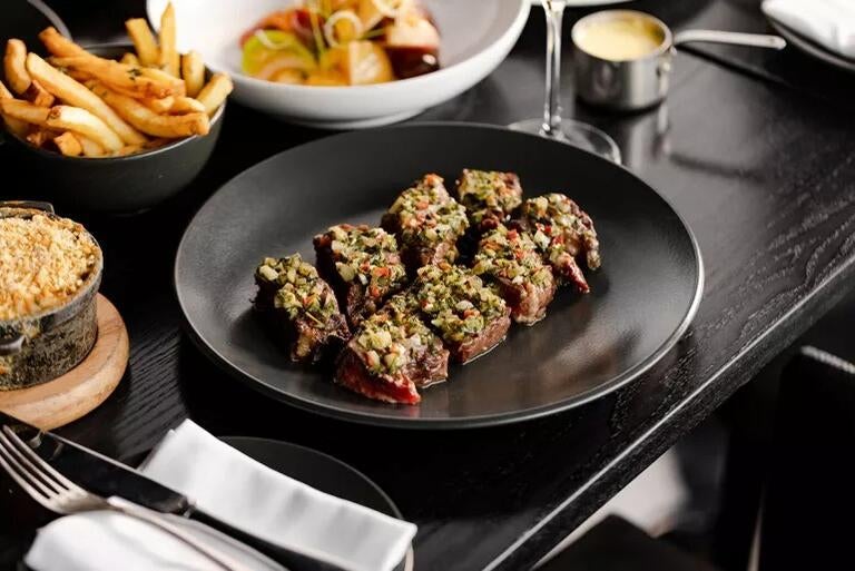 Steak at Gaucho in London.