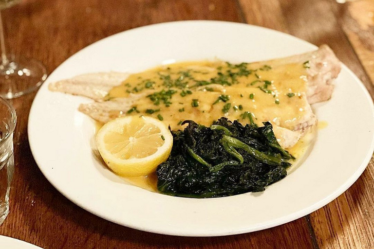 Fish at The Anchor and Hope gastropub in London.