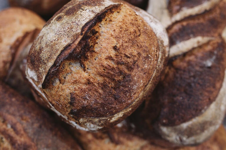 Bread at The Dusty Knuckle in London.